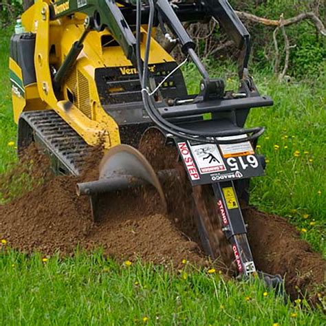 digging attachment for skid steer|mini skid steer trencher attachments.